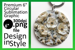 Fashionable Embroidered Keychain Sublimation Product Image 1