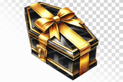 Spooky Coffin Gift Box Halloween PNG Product Image 1