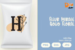 Fleur Mirage Boho Floral Monogram Product Image 1