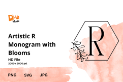 Artistic Monogram with Blooms Product Image 1