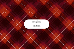 Warm Red and Orange Seamless Diagonal Tartan Pattern Product Image 1
