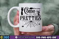 Come in my pretties SVG, Halloween Door Sign SVG Product Image 3