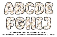 Lovely Baby Shower Alphabet & Numbers Clipart PNG 300 DPI Product Image 2