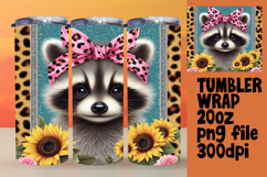 BOLD 20oz Tumbler Wrap for Customization , Cute Animals Product Image 1