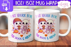 Halloween season mug wrap PNG, Cute Spooky mug PNG Product Image 1