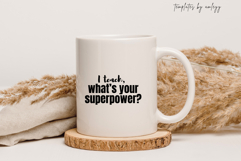 Funny Teacher Shirt Superhero Teacher Gift Editable Canva Product Image 2