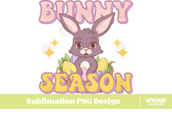 Easter Bunny Sublimation DTF Chick Farm Hip Hop Spring Joy Product Image 1