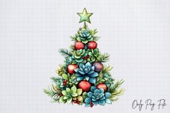 Cozy Christmas Houseplant Clipart PNG Product Image 1