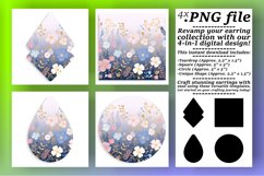 Watercolor Wonder: Boho Flower Sublimation Designs Product Image 1