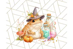 Halloween Witch House Clipart PNG with Potions and Brooms Product Image 2