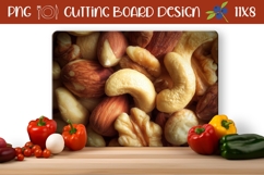 Nuts Cutting Board Design, Food Cutting Board PNG Product Image 1