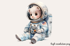 Cute Space Nursery Clipart Sublimation PNG Product Image 1