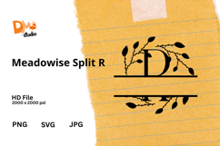 Meadowise Split Monogram Product Image 1
