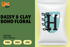 Daisy &amp; Clay Boho Floral Monogram Product Image 1