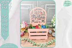 Happy Mother's day crate, treats Box Glowforge Laser cut svg Product Image 3