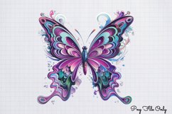 Smoke Butterflies Clipart PNG Product Image 1