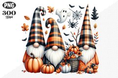 Halloween Gnomes Sublimation - Clipart PNG Design Product Image 1