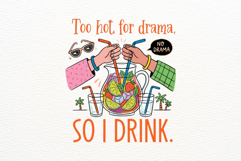 Funny Summer Drinks Png Sublimation Product Image 8