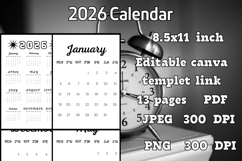 editable 2026 Calendar 2 Product Image 3
