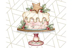Christmas Sweet Shoppe Clipart PNG, Pastel Bakery Art Product Image 2