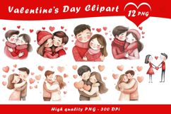 Valentine Family Love Clipart PNG Product Image 1