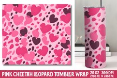 Pink Cheetah Leopard Tumbler Wraps Product Image 1