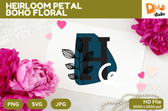 Heirloom Petal Boho Floral Monogram Product Image 1