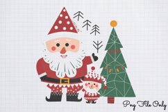 Scandinavian Folk Art Christmas Clipart PNG Product Image 1