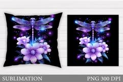 Dragonfly Sublimation. Dragonfly Pillow Design Product Image 1