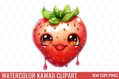 Watercolor Kawaii Clipart Product Image 1