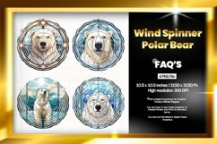 Polar Bear Wind Spinner Sublimation - 04 Variations Product Image 1