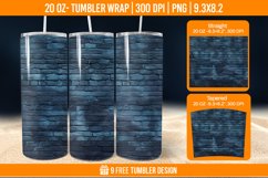 Brick Tumbler Wrap Designs, Sublimation Wrap Product Image 1