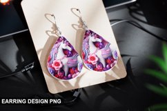 3D Unicorn Earrings Teardrop Sublimation - Unicorn Earrings Product Image 1