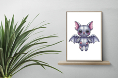 Stitched Bat Doll Eerie Cute Halloween Voodoo PNG Product Image 2
