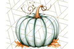 Fall Pumpkin Clipart PNG, Autumn Pumpkins, Jewel Tones Png Product Image 2