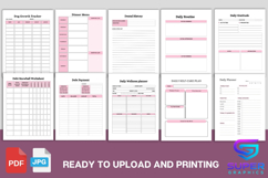 All-In-One Ultimate Life &amp; Wellness Planner Canva Bundle KDP Product Image 8