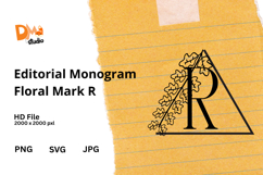 Editorial Monogram Floral Mark Product Image 1