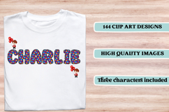 Birthday Boy Alphabet, birthday boy letters doodle clipart Product Image 6