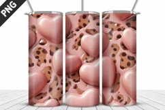 Valentines Love Skinny Tumbler PNG Wrap| Valentines Tumbler Product Image 3