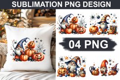 Halloween Gnome - Pillow Sublimation PNG Design Product Image 1