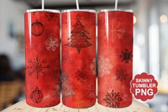 Christmas Red Tumbler | Christmas Tumbler Wrap Product Image 1