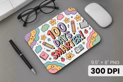100 days of school Mouse Pad, Teacher PNG Sublimation Design Product Image 1