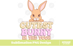 Easter Bunny Sublimation DTF Chick Farm Hip Hop Spring Joy Product Image 1
