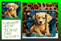 Abstract Dog Painting Tumbler Wrap - Vibrant Design Product Image 1