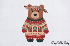 Scandinavian Folk Art Winter Clipart PNG Product Image 1
