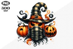Halloween Pumpkins Sublimation - Clipart PNG Design Product Image 1