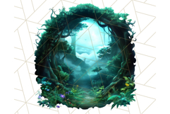 Dark Enchanted Princesses, Gothic Fairy Tale Clipart PNG Product Image 2