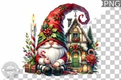 Christmas Gnome Sublimation - Clipart PNG Design Product Image 1