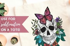 Boho Floral Skulls Sublimation V2 Set Witchy Spooky Designs Product Image 2