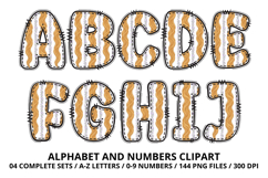 Enchanted Garden Patchwork Alphabet PNG Clipart 300 DPI Product Image 2
